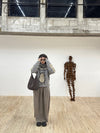 Daniel Andresen Knit Skirt Collection Handmade in Belgium DA-CARDINAL-SHA Virgin wool Sand PDA7 1